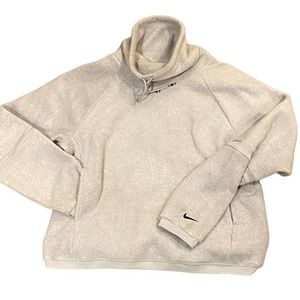 Nike Cowl Funnel Turtle Neck Warm Sweater Sweatshirt with Pockets Size Medium M